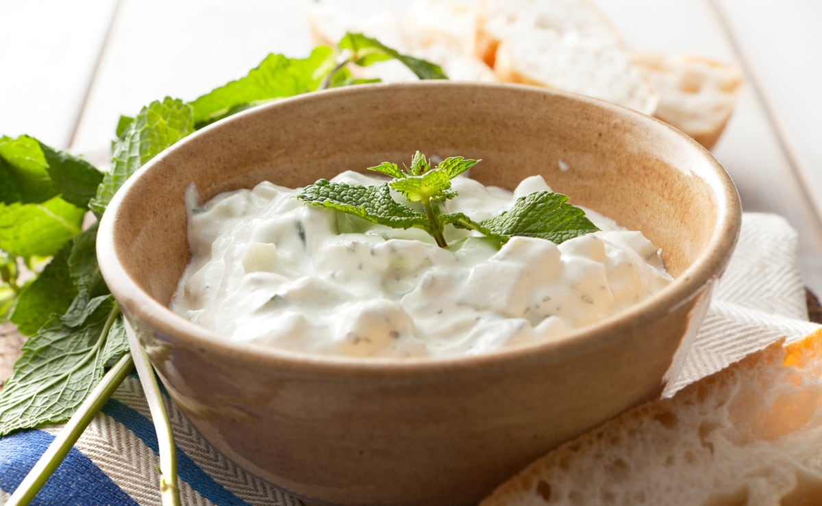 Yoghurt tastes amazing with some minty flavours!