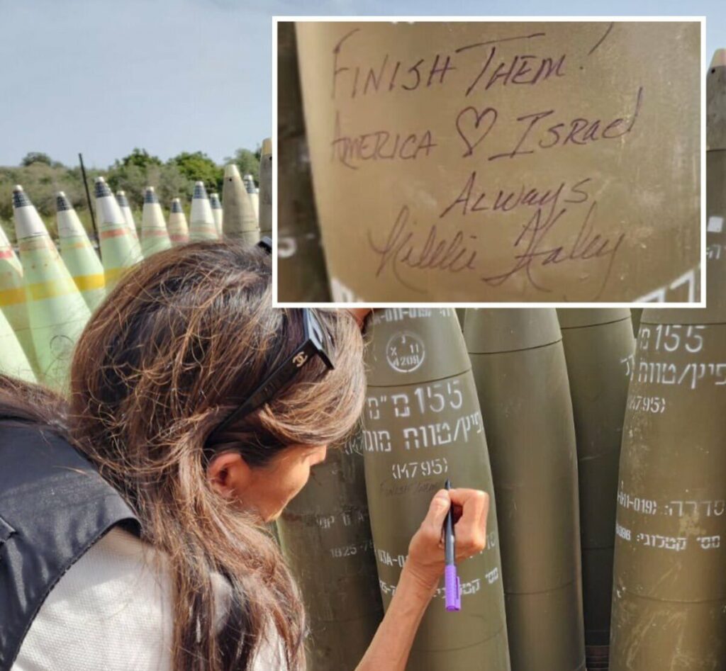 Nikki Haley writes 'finish them' on Israeli shell: lawmaker