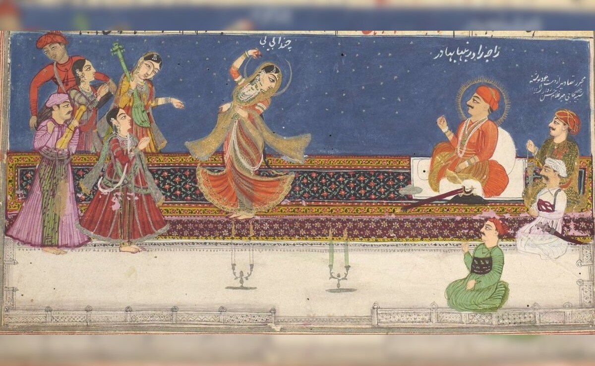 Mah Laqa Bai in the court of Raja Rao Rambha Bahadur