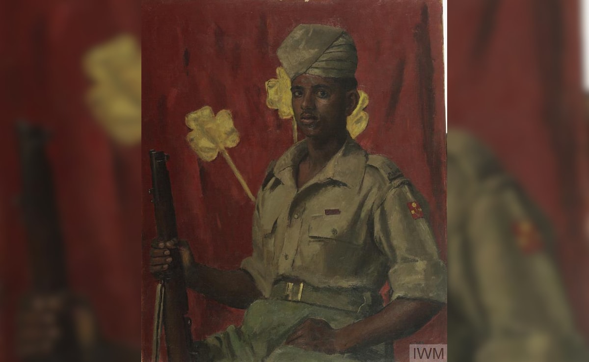 A portrait of Sepoy Kamal Ram with the Imperial War Museum