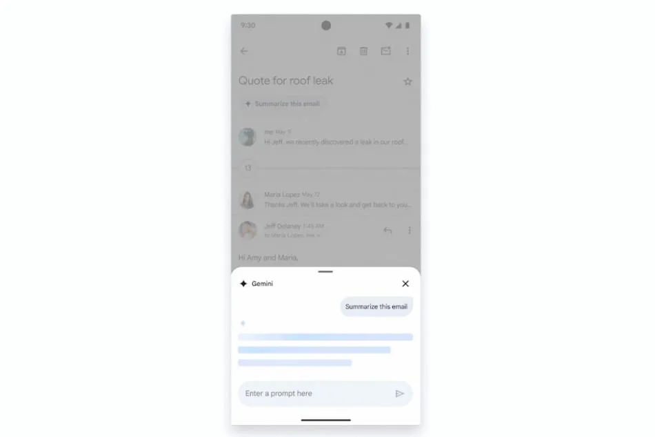 Gmail Rolling Out Gemini AI-Powered Summarise Feature for iOS and Android