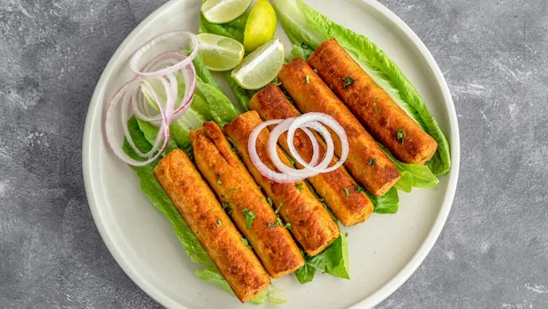 Baked seekh kebabs offer a healthier snacking option.