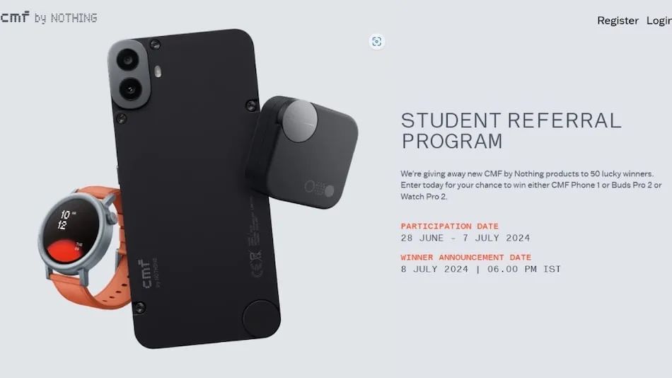 CMF Student Referral Program Launched in India; Winners to Get CMF Phone 1, Buds Pro 2 or Watch Pro 2