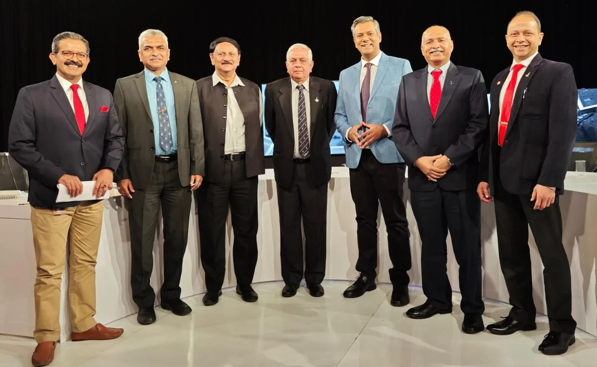 All IAF veterans quoted in this report appeared on an NDTV special programme looking at the role of the IAF during Kargil. On the extreme right - Group Captain Shreepad (Tokekar). Second from the right - Air Marshal Raghu Nambiar (retired). Third from the right - Air Marshal DK Patnaik (retired).