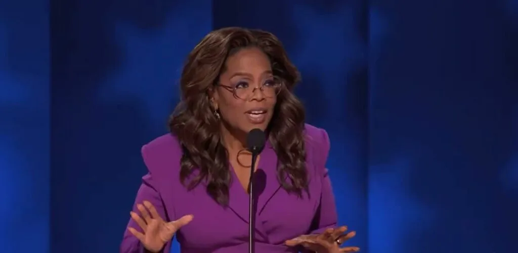 'Let us choose joy!' Oprah Winfrey urges US voters