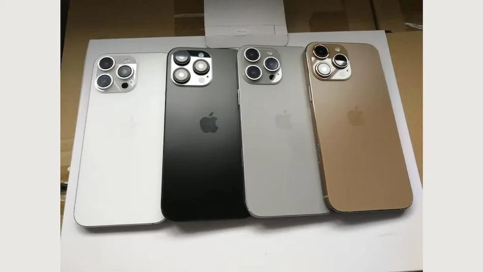 iPhone 16 Pro Dummy Units Suggest Four Colourways; May Get a New Gold Finish