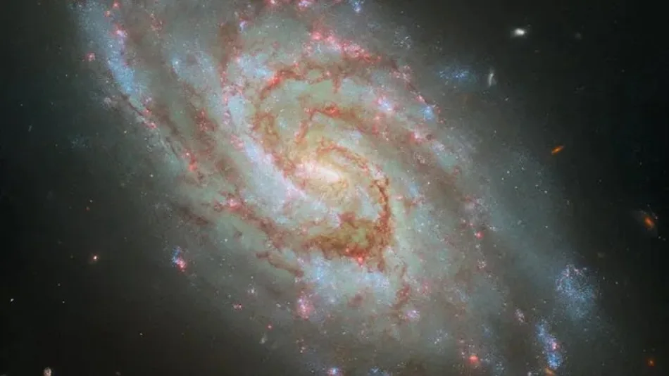 NASA Hubble Space Telescope Captures a Stunning Spiral Galaxy 45 Million Light Years Away