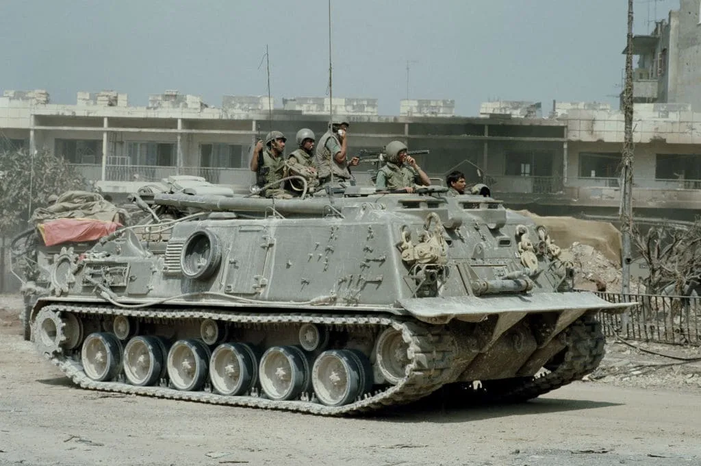 Israeli tank in Lebanon during the 2006 war.