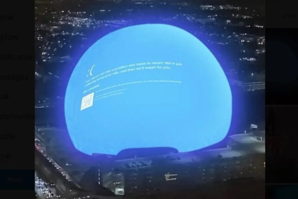 Sphere Blue Screen of Death image goes viral but is fake