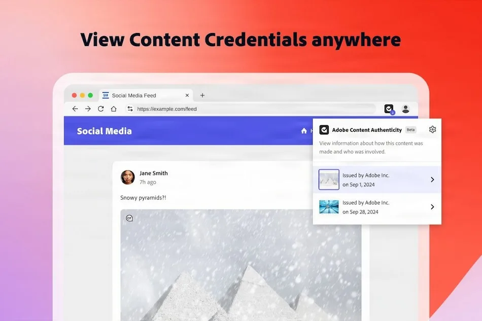 Adobe Content Authenticity Web App Introduced; Will Let Creators Add AI Label to Content