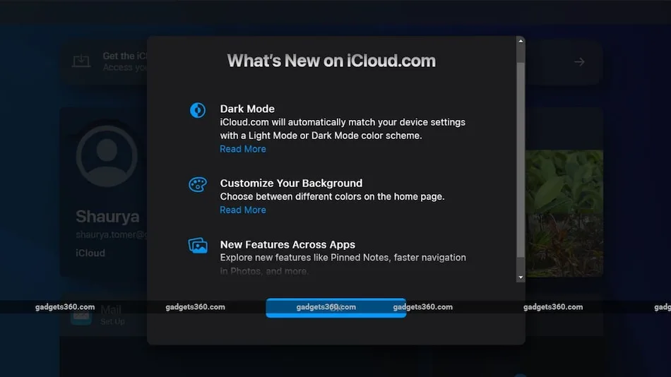 Apple Updates iCloud Website With Dark Mode Support and Other New Features